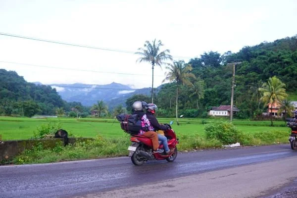 Mudik menggunakan motor (Dok: Ist)
