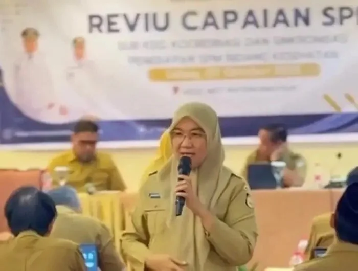 Dinas Kesehatan (Dinkes) Kota Makassar menggelar Pertemuan Reviu Capaian Standar Pelayanan Minimal (SPM). (Foto:ist)