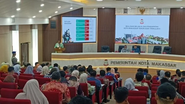 Kepala Bappeda Kota Makassar H. Dahyal saat Monitoring Evaluasi APBD Makassar (Dok: Sinta KabarMakassar)