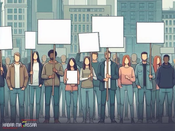 Ilustrasi demonstrasi (Dok: KabarMakassar)