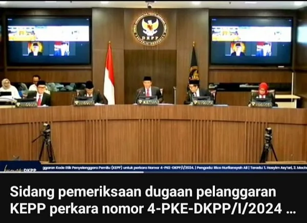 DKPP melakukan sidang dugaan kebocoran data DPT KPU RI.