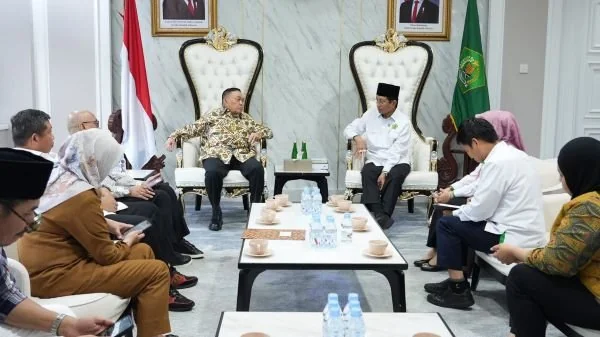 Wakil Gubernur Sulbar Salim S Mengga saat menemui Menteri Agama di Jakarta (DOk : Ist)