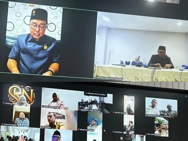 Tangkapan Layar Zoom Meeting Paripurna Tindaklanjuti APBD Perubahan tahun 2025, (Dok: Ist).