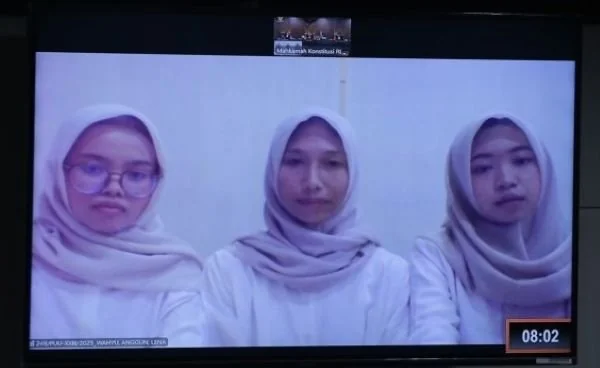 Para Pemohon saat Sidang Pemeriksaan Pendahuluan Perkara Nomor 249/PUU-XXIII/2025, (Dok: Ist).