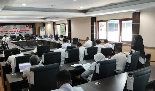 Rapat Monitoring dan Evaluasi Triwulan I tahun Anggaran 2026 Bersama DPRD Kota Makassar, (Dok: Sinta KabarMakassar).