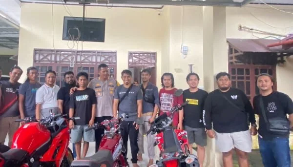 Pelaku saat berhasil diringkus tim kepolisian (Dok : Ist).