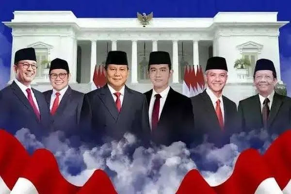 Pasangan capres-cawapres Anies Baswedan-Cak Imin, Prabowo-Gibran dan Pranowo-Mahfud. Foto ist