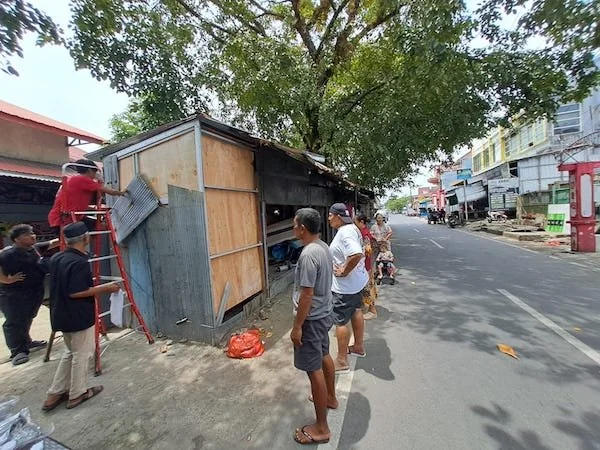 Penertiban PKL di Tallo yang Langgar Aturan, (Dok: Ist).