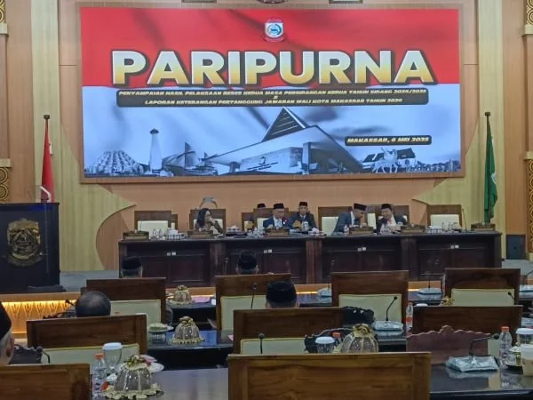 Paripurna laporan hasil Reses Kedua Masa Persidangan Kedua Tahun Sidang 2024/2025 (Dok : Sinta KabarMakassar).