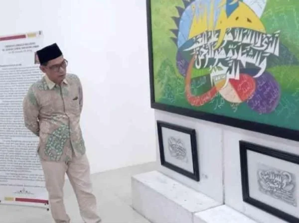 Kakanwil Kemenag Sulsel, Muh Tonang di aula Perpustakaan dan Kearsipan Takalar, Jumat (3/5).