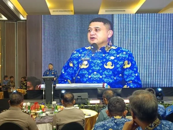 Wali Kota Makassar Munafri Arifuddin saat Sambutan di Refleksi Akhir Tahun Pemerintah Kota Makassar, (Dok: Sinta KabarMakassar).