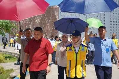 Wali Kota Makassar, Munafri Arifuddin saat kunjungan IPAL Losari (dok ist)