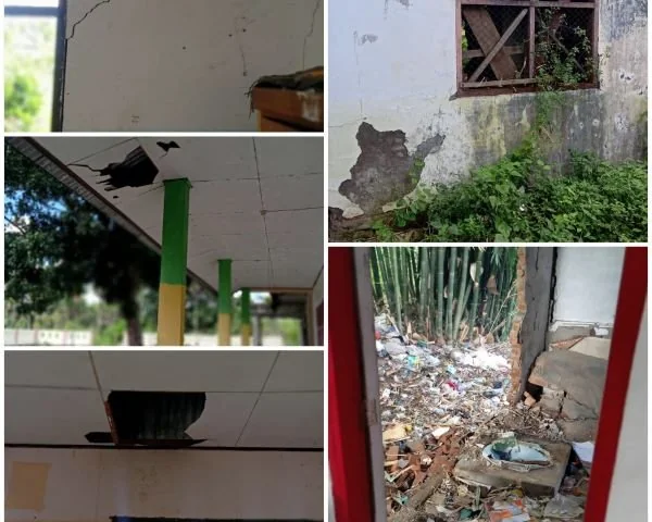 Potret sejumlah kerusakan bangunan di SD Negeri 27 Tamalatea (Dok : Ist).