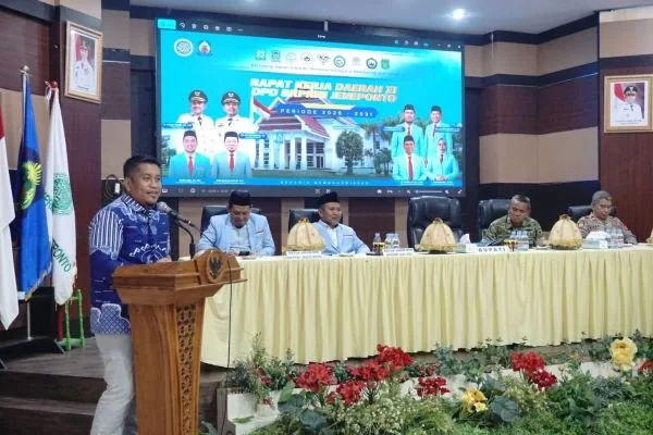 Rapat Kerja Dewan Pengurus Daerah (DPD) Badan Komunikasi Pemuda Remaja Masjid Indonesia (BKPRMI) Kabupaten Jeneponto. (Dok: Ist)