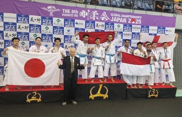 Perwakilan Unhas di ajang The 8th Karate-Do Gojukai Global Championship Japan 2025. Dok. Ist