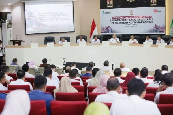 Laporan Realisasi Belanja Daerah dan Realisasi PAD Triwulan II Tahun 2025, (Dok: Kabar Makassar).