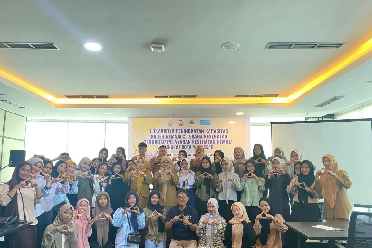 Dinas Kesehatan (Dinkes) Kota Makassar bersama United Nations International Children's Emergency Fund (UNICEF) menggelar Lokakarya Peningkatan Kapasitas Kader Remaja dan Tenaga Kesehatan . (Foto:ist)