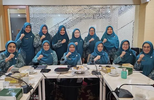Pertemuan TP PKK Sulsel beserta TP PKK Kabupaten/Kota se-Sulsel secara hybrid (Dok: Ist)