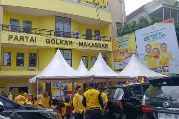 Kantor DPD II Golkar Makassar (Dok: Sinta KabarMakassar).