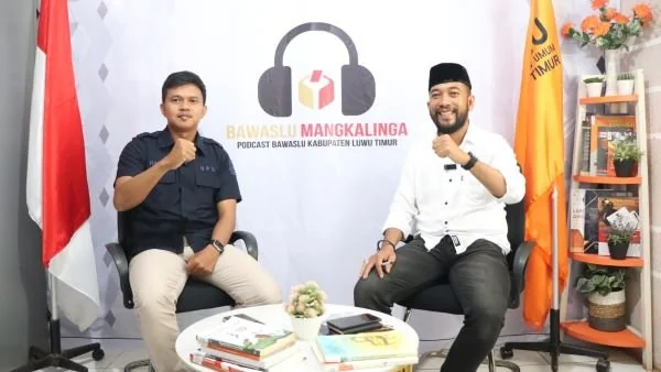 Podcast Mangkalinga Bawaslu Kabupaten Luwu Timur. (Dok: Ist)