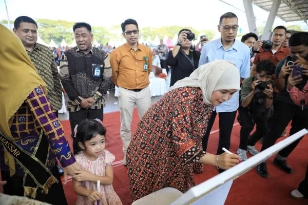 Wali Kota Makassar, Munafri Arifuddin, dan Wakil Wali Kota Makassar di Peringatan Puncak Hari Anak Nasional (HAN), (Dok: Ist).