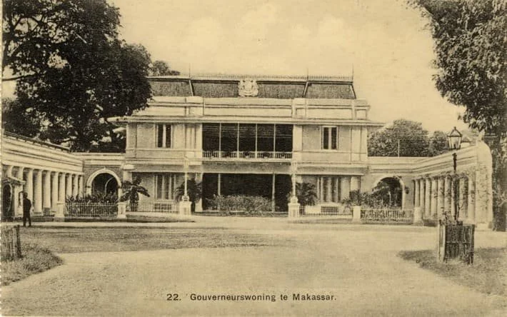 Kediaman Gubernur di Makassar, sekitar tahun 1910 (Foto:Perpustakaan Universitas Leiden Belanda)