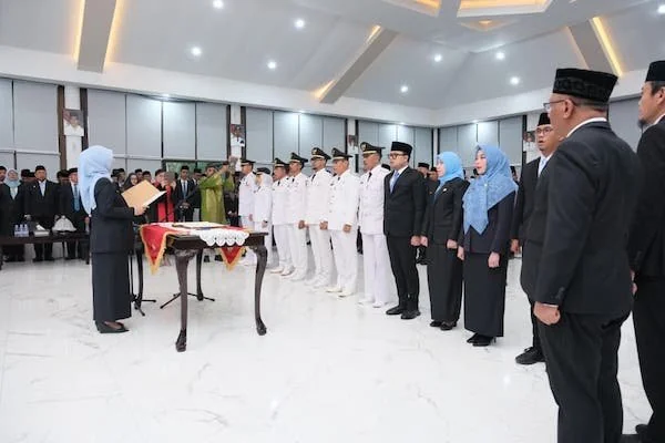 Suasana Pelantikan 124 Pejabat Pemkab Gowa (Dok: Ist).