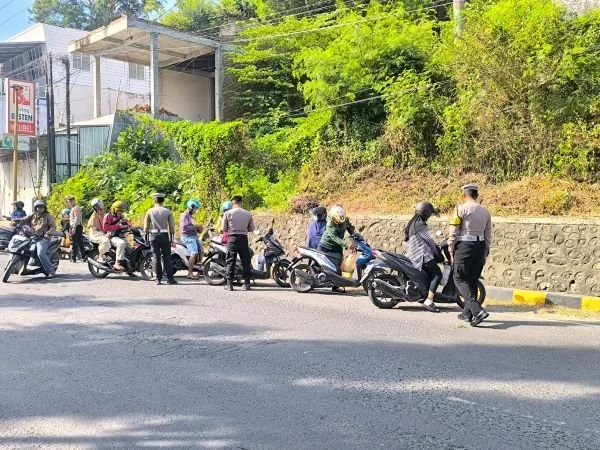 Operasi Marano yang digelar Satlantas Polres Majene (Dok : Ist).
