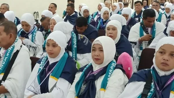 Jemaah calon haji Kloter 24 Embarkasi Makassar Asal Papua Barat (Dok : Ist).