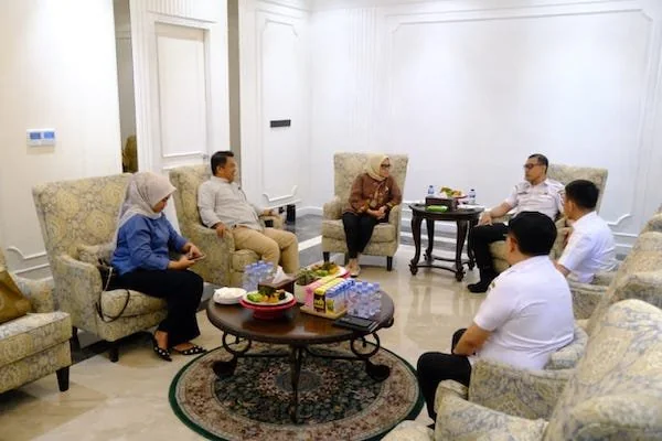 Sekda Makassar, Andi Zulkifly, menerima kunjungan kerja Pemkot Palu, (Dok: Ist).