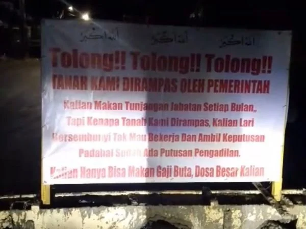 Tangkapan Layar Jalan Gatot Subroto di Tutup oleh Penggugat, (Dok: Ist).