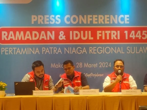 Pertamina Patra Niaga Gelar Press Conference Kesiapan SATGAS Ramadan Idul Fitri 2024.