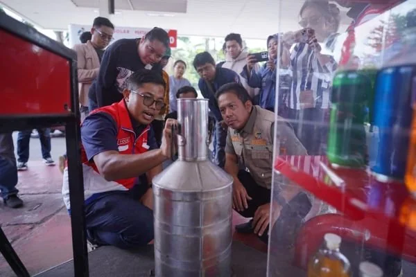 Peninjauan kesiapan energi jelang Ramadan di SPBU di Makassar (dok. Ist)
