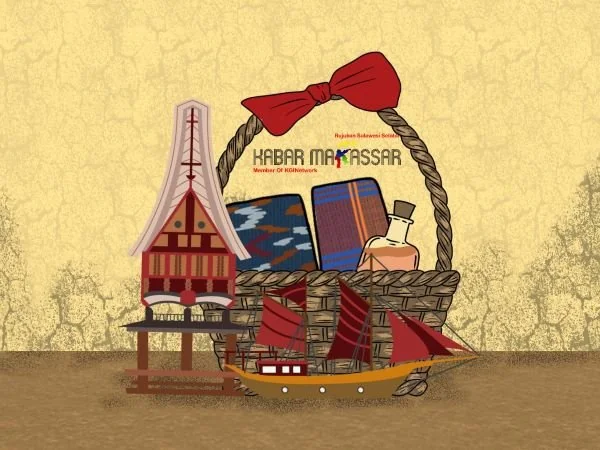Ilustrasi oleh-oleh khas Makassar (Dok : KabarMakassar).