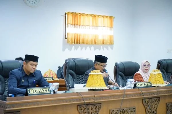 Rapat Paripurna DPRD Kabupaten Bantaeng dengan agenda penyerahan Rancangan Peraturan Daerah (Dok: Ist)