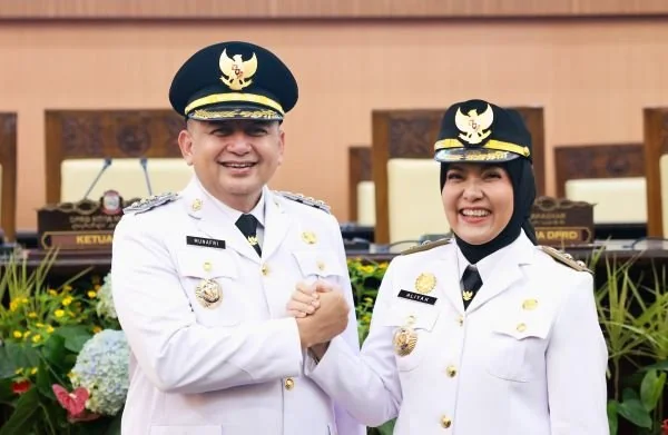 Wali Kota Makassar, Munafri Arifuddin bersama Wakil Wali Kota Makassar Aliyah Mustika Ilham (Dok : Ist).