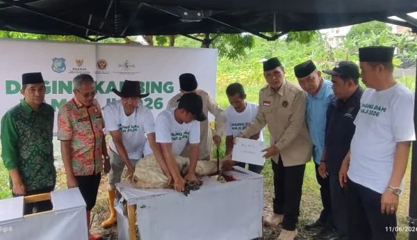 Badan Amil Zakat Nasional (BAZNAS) Kabupaten Bulukumba melaksanakan penyembelihan hewan DAM Jamaah Haji Indonesia asal Kabupaten Bulukumba. (Dok: Ist)