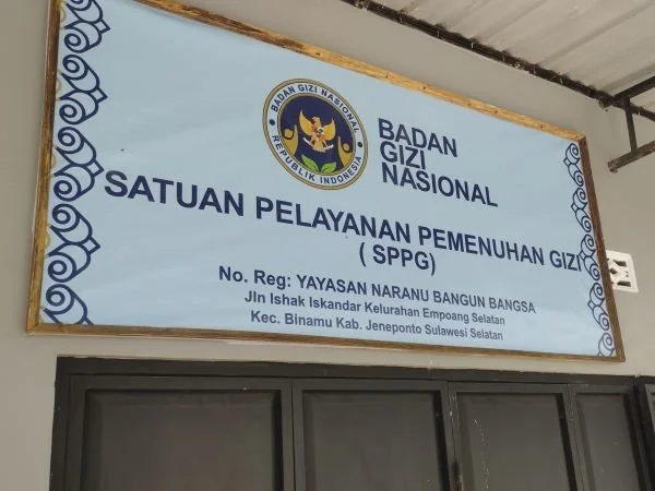 Satuan Pelayanan Pemenuhan Gizi Jeneponto (Dok : Ullah KabarMakassar).
