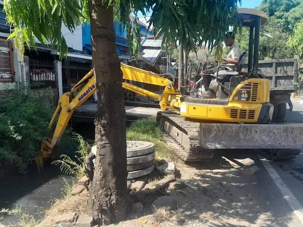 Suasana Normalisasi Drainase (Dok: Ist).
