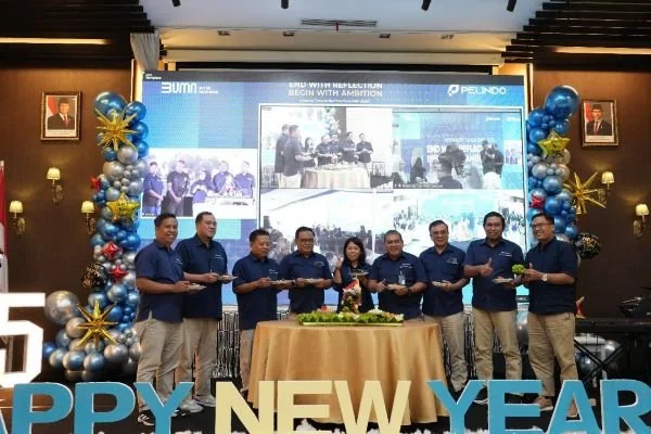 Pelindo saat menggelar perayaan menyongsong Tahun Baru 2025 (Dok : Ist).