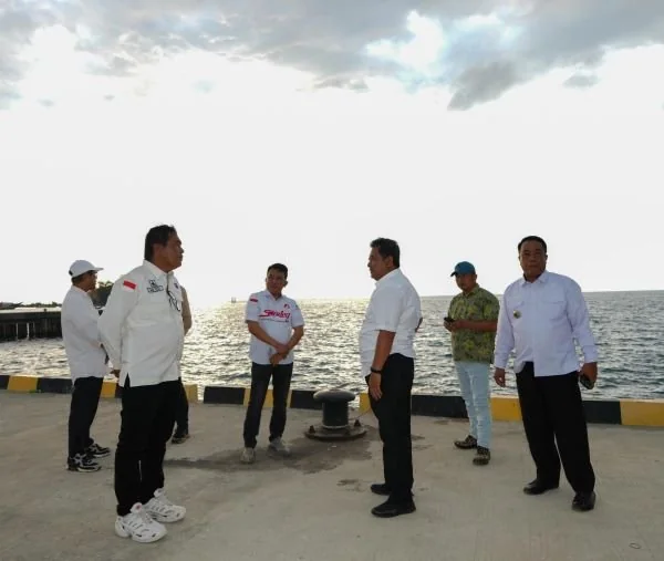 Pj Gubernur bersama beberapa forkopimda saat meninjau di PPN Palipi (Dok : Ist).