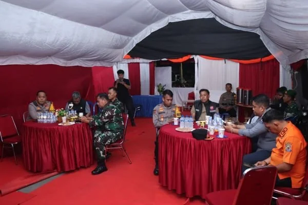 Forkopimda Jeneponto Pantau Malam Takbiran Bersama Kapolri. (Dok: Ist)