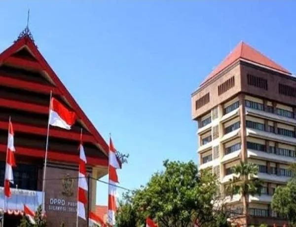 Gedung DPRD Sulawesi Selatan di jalan Urip Sumoharjo, Makassar.