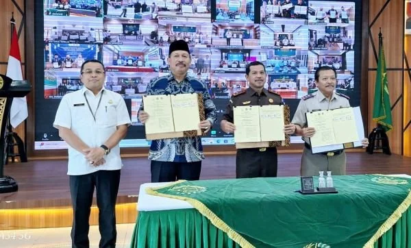 MoU Tim Terpadu Percepatan Persertifikatan Tanah (Dok : Ist).