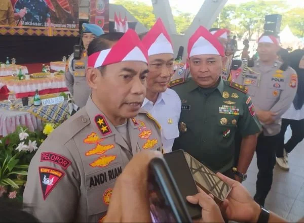 Kapolda Sulawesi Selatan (Sulsel), Irjen Pol Andi Rian R Djajadi usai Deklarasi Pilkada Damai wilayah Sulsel di Lapangan Karebosi Makassar (Dok: Atri KabarMakassar).