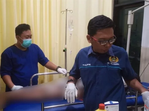 Korban saat dirawat di rumah sakit (Dok: Ist)