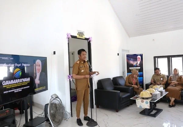 Penjabat (Pj) Sekretaris Daerah Kota Makassar, Firman Hamid Pagarra dalam peluncuran program Gammara'nami (doc : ist)