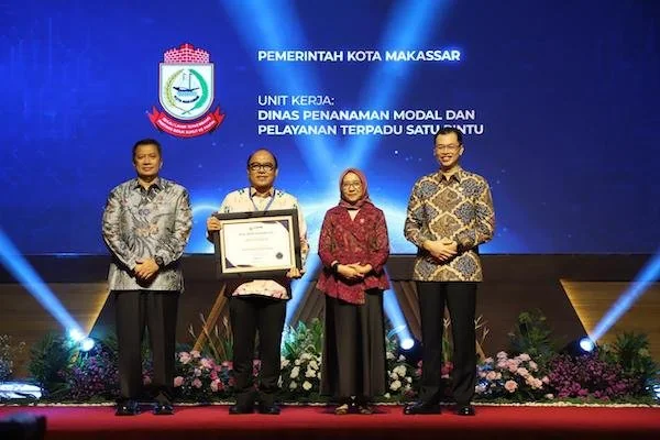 Suasana saat DPM-PTSP Makassar Sabet WBK dari KemenPAN-RB, (Dok: Ist).