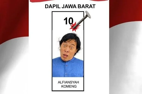 Calon anggota DPD RI Komeng di Dapil Jawa Barat.