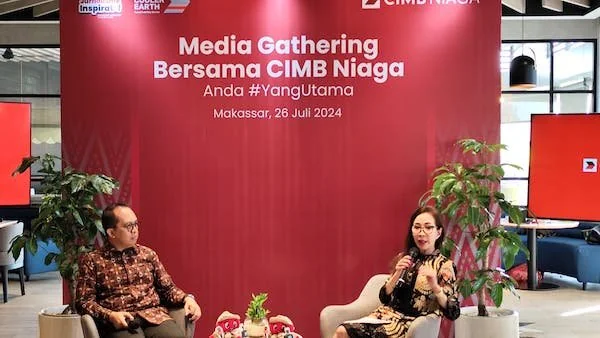 Kegiatan Media Gathering CIMB Niaga yang diadakan di Hyatt Place, Jl. Sudirman, pada Jumat (26/07) (doc Hanifah KabarMakassar)